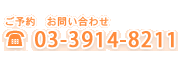 �d�b�ԍ��F03-3914-8211